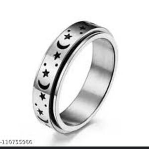 Men's FIDGET RING STAINLESS STEEL SPUNNING RING SIZE 10